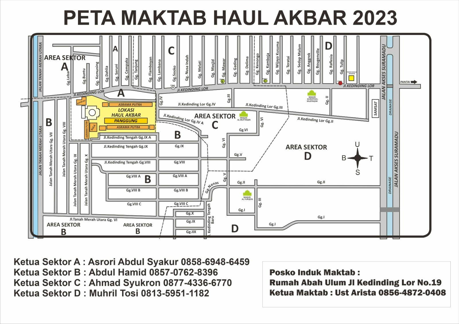 Peta Maktab Haul Akbar 2023